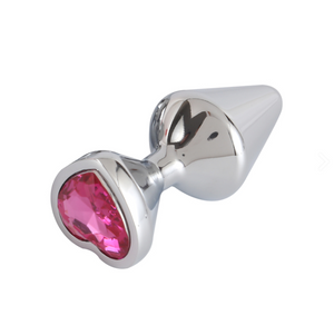 Buttplug in aluminium - ingesteld met 3 maten