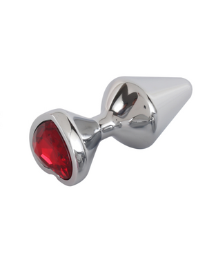 Buttplug in aluminium - ingesteld met 3 maten