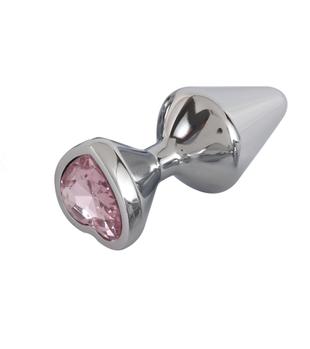 Buttplug in aluminium - ingesteld met 3 maten
