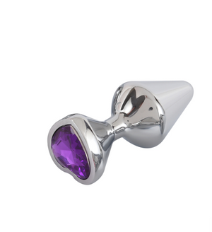Buttplug in aluminium - ingesteld met 3 maten