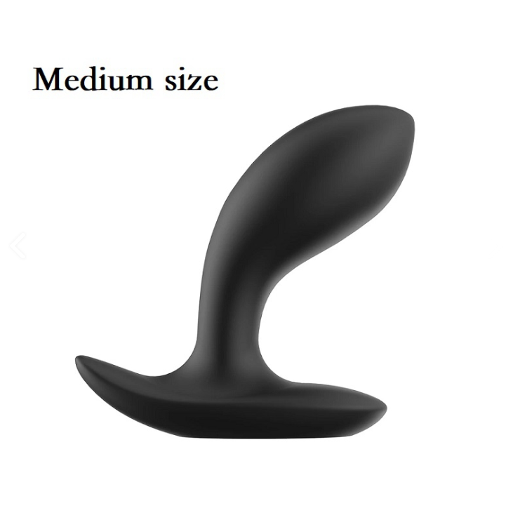 Gebogen buttplug - ingesteld met 3 maten
