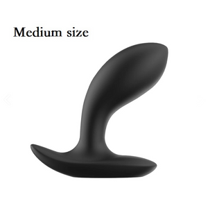 Gebogen buttplug - ingesteld met 3 maten
