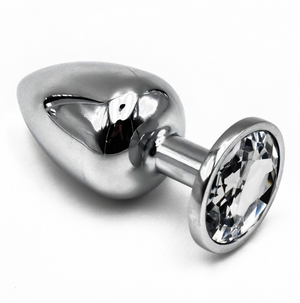 Buttplug in aluminium - ingesteld met 4 maten