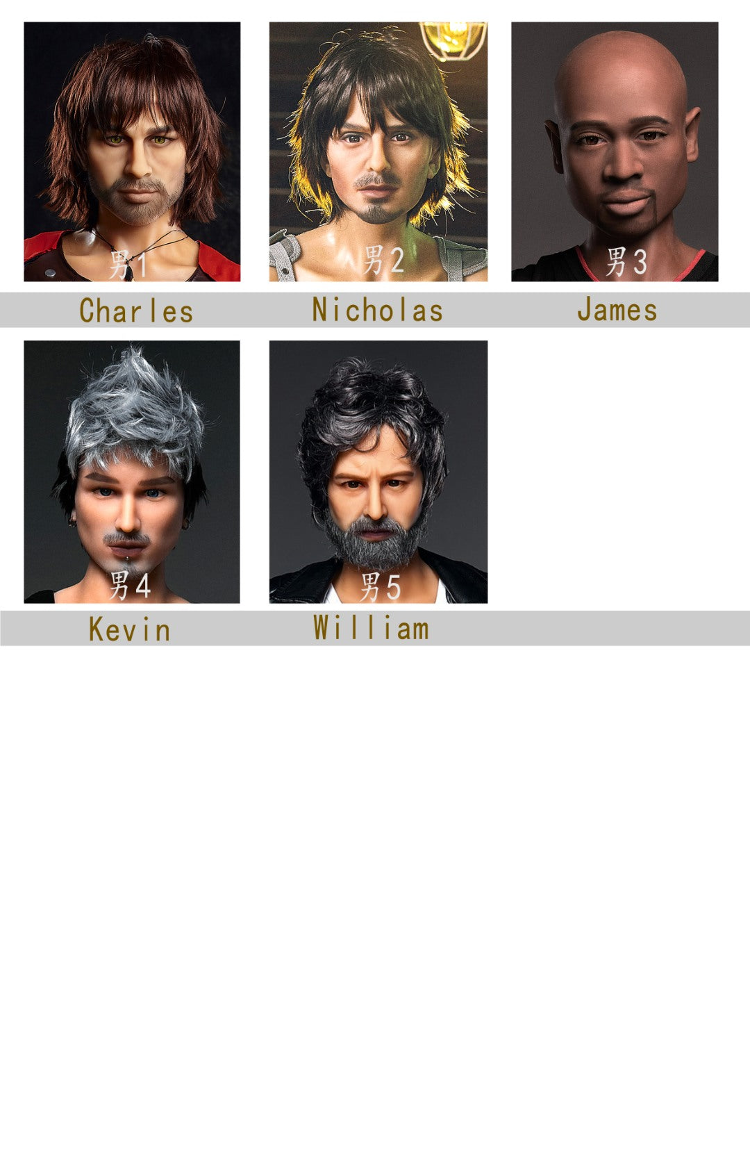 Tête supplémentaire (Irontech Doll TPE d'origine)