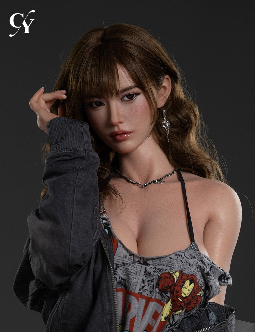 Yuki poupée sexuelle (TOP CYDOLL 168 cm bonnet F TPE+Silicone)