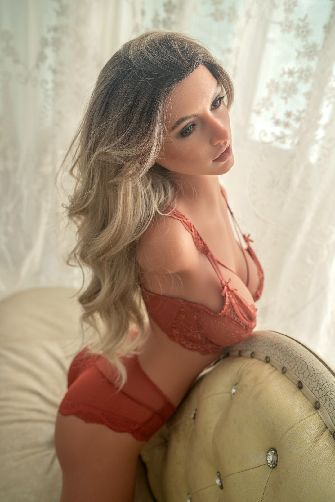 Gabriella Torso-sekspop (Zelex 117 cm E-Kupa ZXE216-1 SLE siliconen)