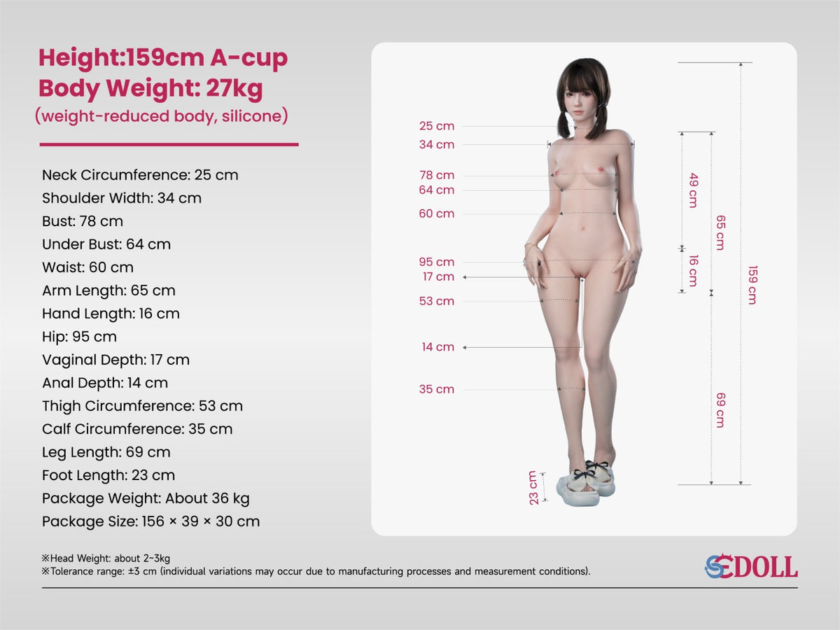 Airi.A Sexdocka (SEDoll 159cm A-Kupa #163SC RST Silikon)