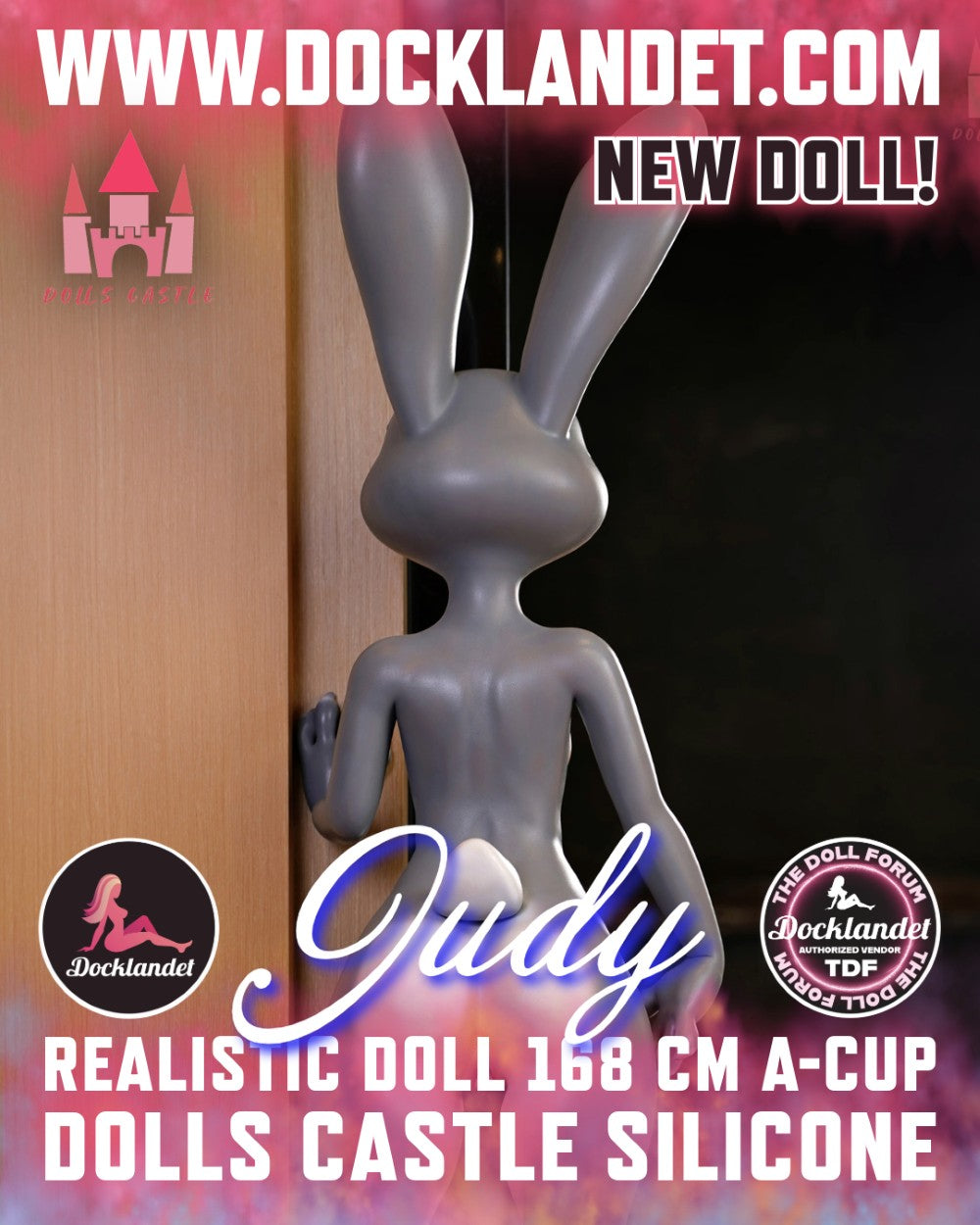 Judy le lapin poupée sexuelle (Dolls Castle 168 cm (coupe A en silicone)