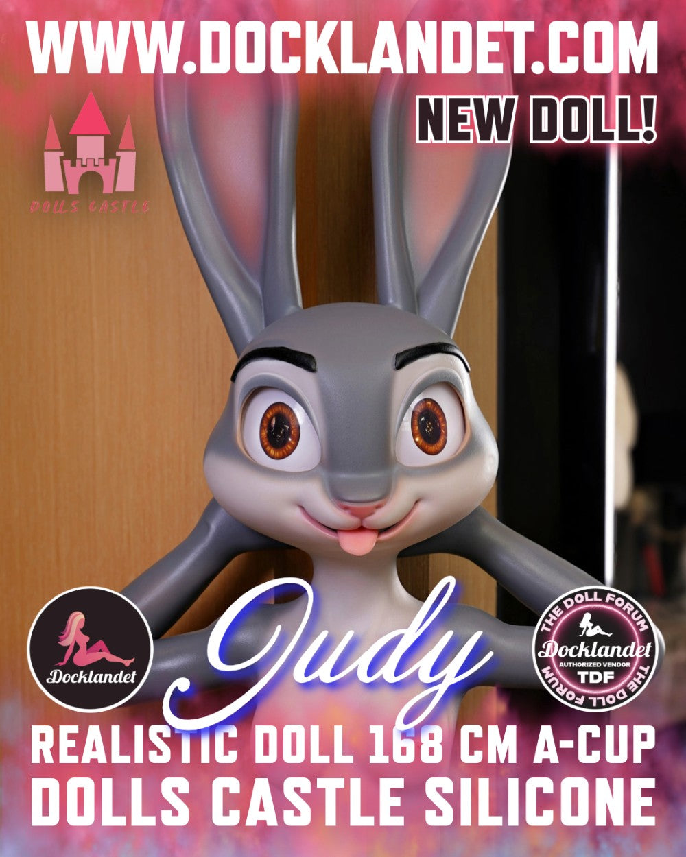 Judy le lapin poupée sexuelle (Dolls Castle 168 cm (coupe A en silicone)