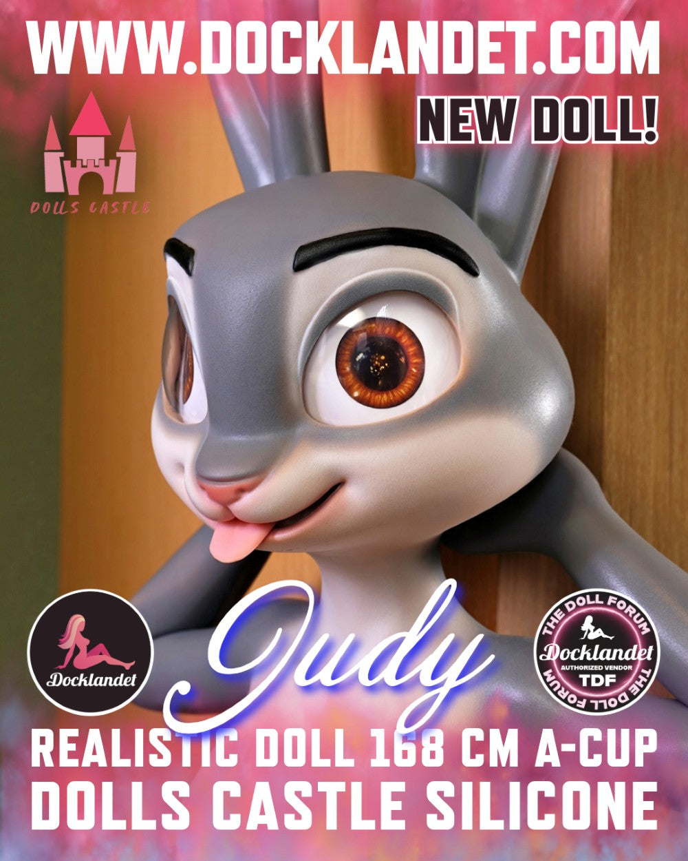 Judy le lapin poupée sexuelle (Dolls Castle 168 cm (coupe A en silicone)