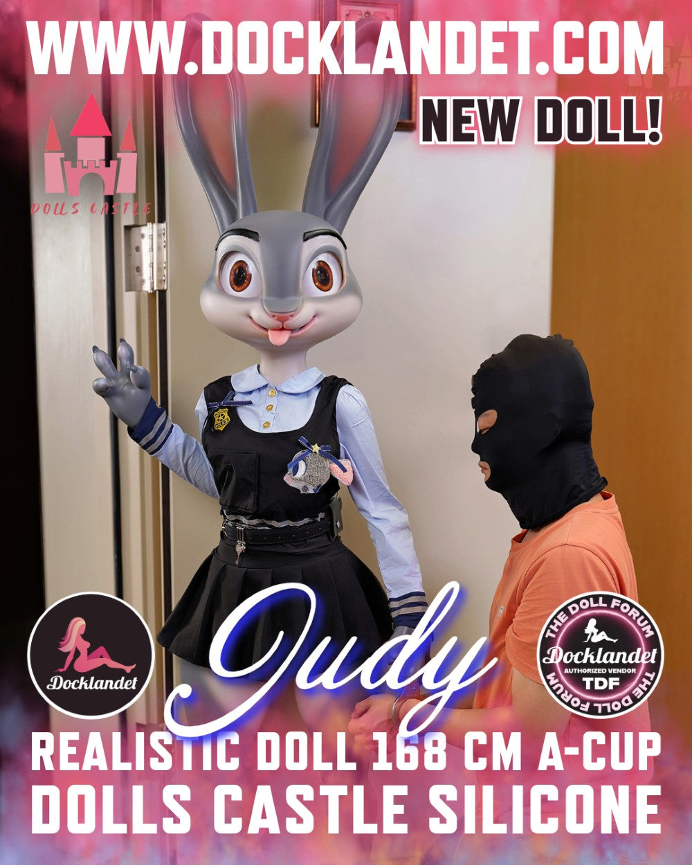 Judy le lapin poupée sexuelle (Dolls Castle 168 cm (coupe A en silicone)
