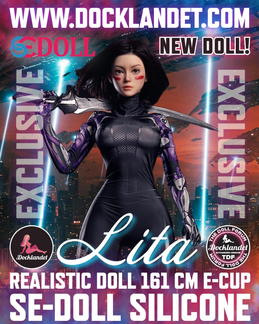 Lita.Une "Alita" poupée sexuelle (SEDoll 161 cm E-Cup #149SC Silicone Pro)