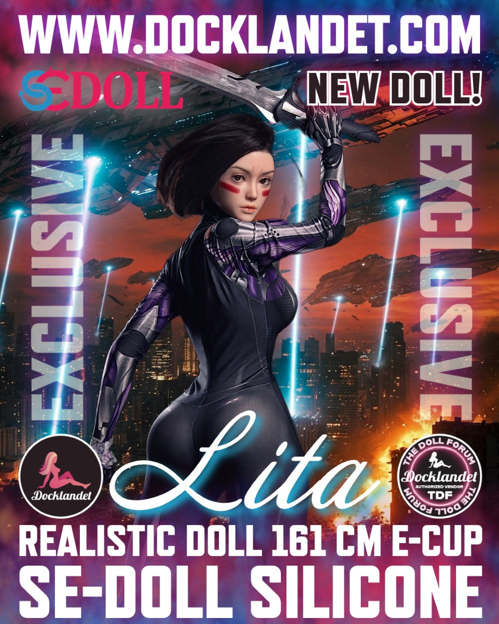Lita.Une "Alita" poupée sexuelle (SEDoll 161 cm E-Cup #149SC Silicone Pro)