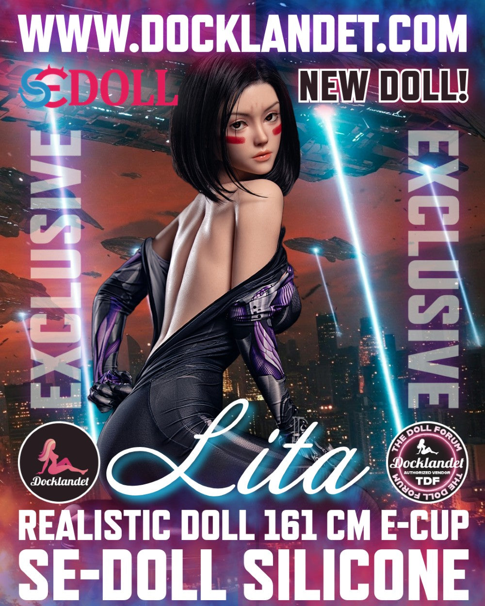 Lita.Une "Alita" poupée sexuelle (SEDoll 161 cm E-Cup #149SC Silicone Pro)