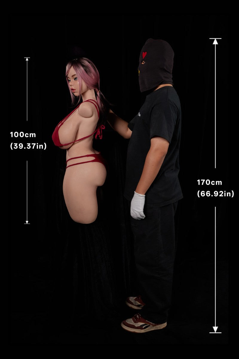 Torse de Rhéa poupée sexuelle (Climax Doll ULW 100 cm K-cup Silicone)