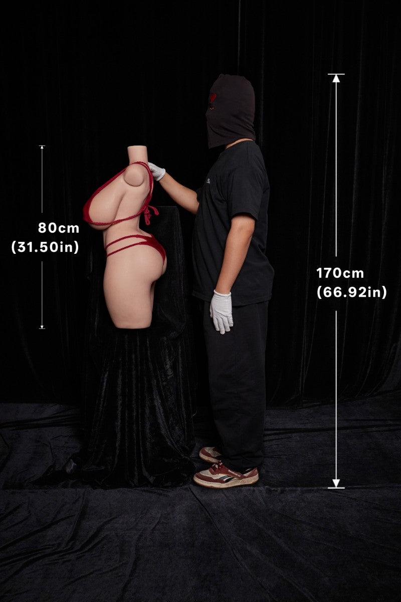 BBW Torso sekspop (Climax Doll ULW 80cm K-cup siliconen)