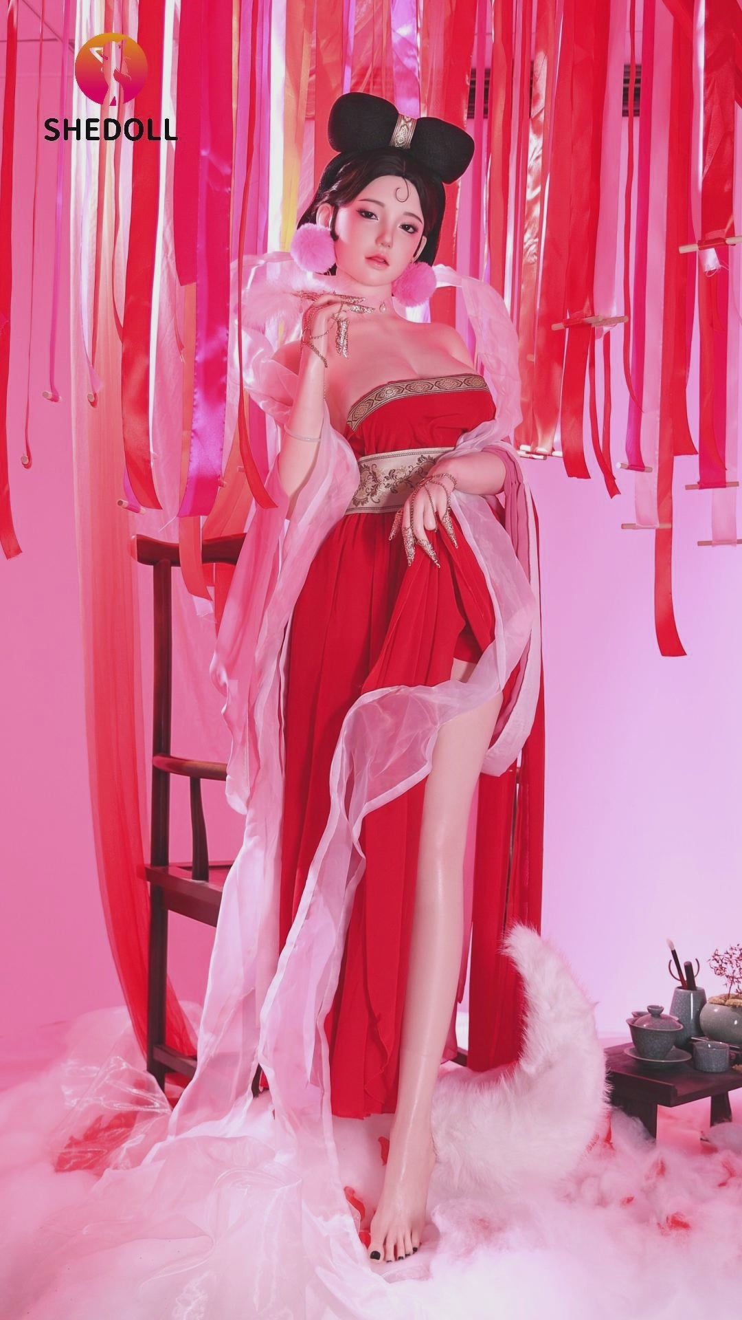 Vesper-sekspop (SHEDOLL 168 cm D-cup #SH193 2.0 siliconen)