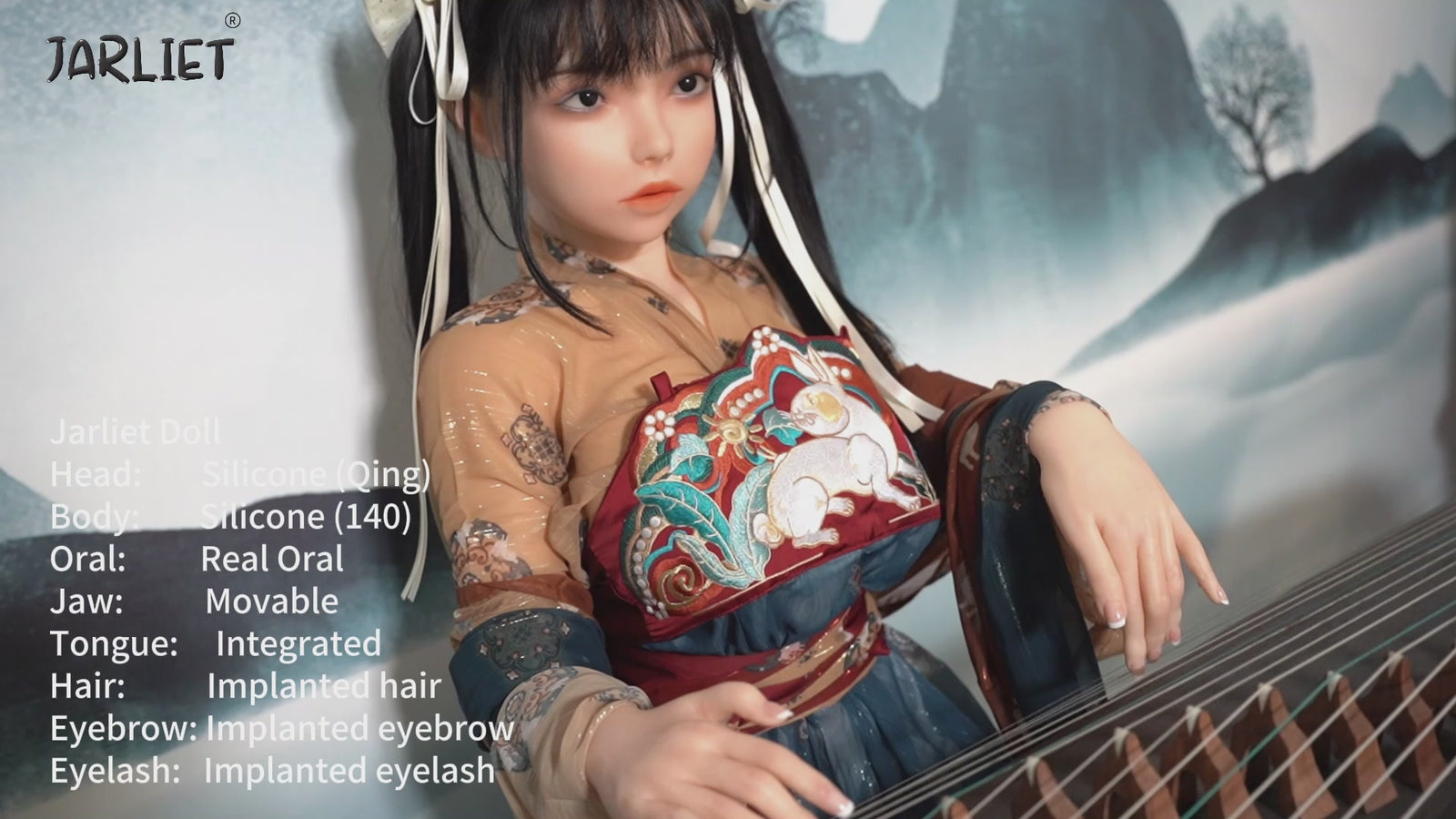 Qing 2 sekspop (Jarliet 140 cm C-cup siliconen)