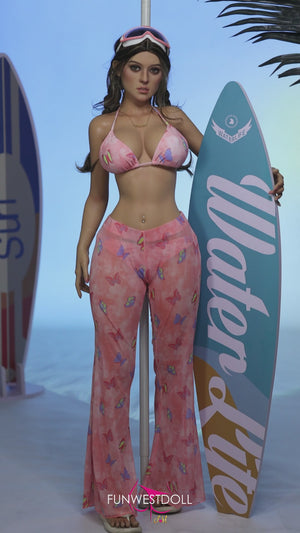 Jasmin poupée sexuelle (FunWest Doll 160cm e-top # 027s Silicone)