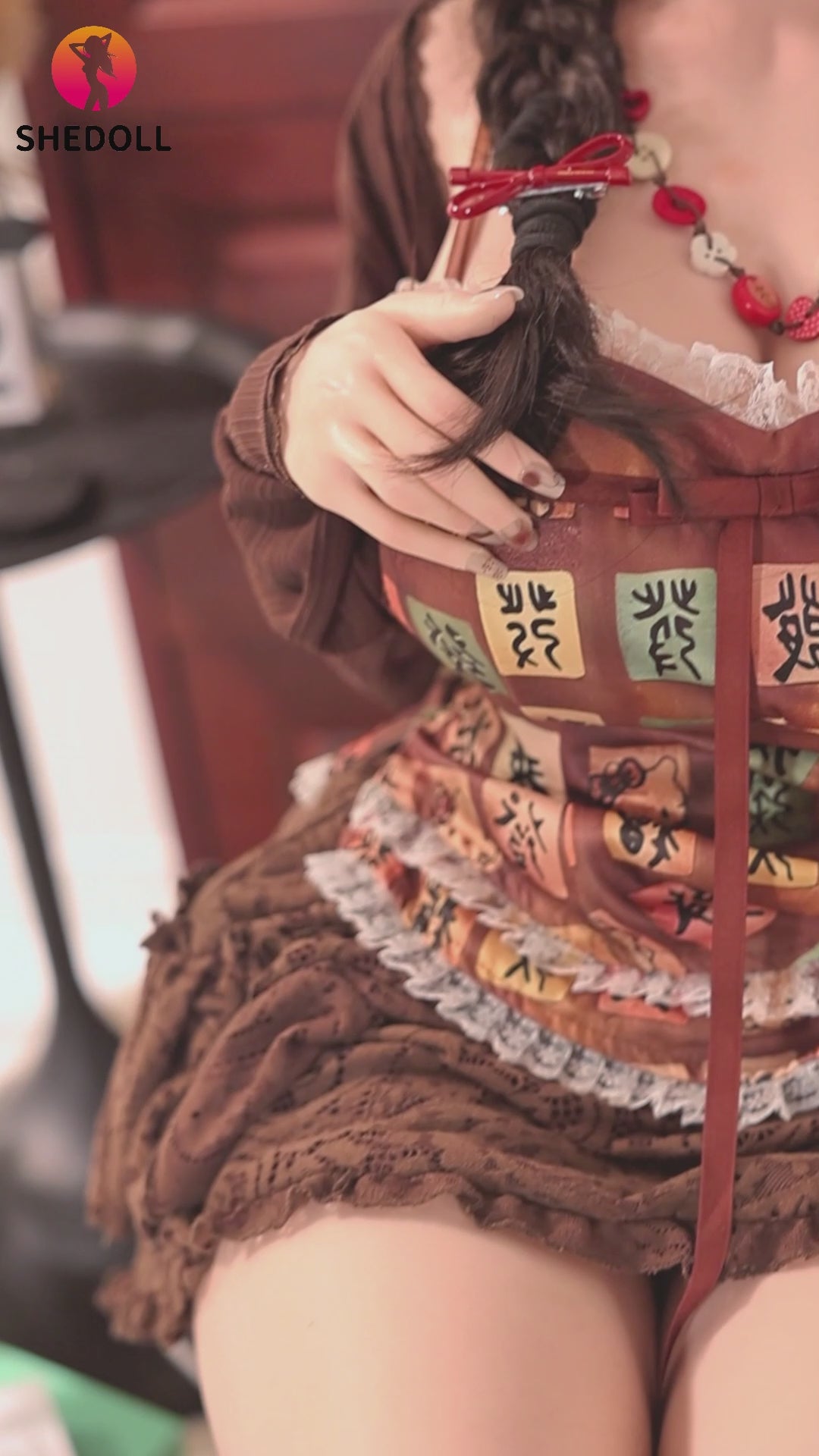 Aileen sekspop (SHEDOLL 145 cm G-cup #SH215 siliconen)