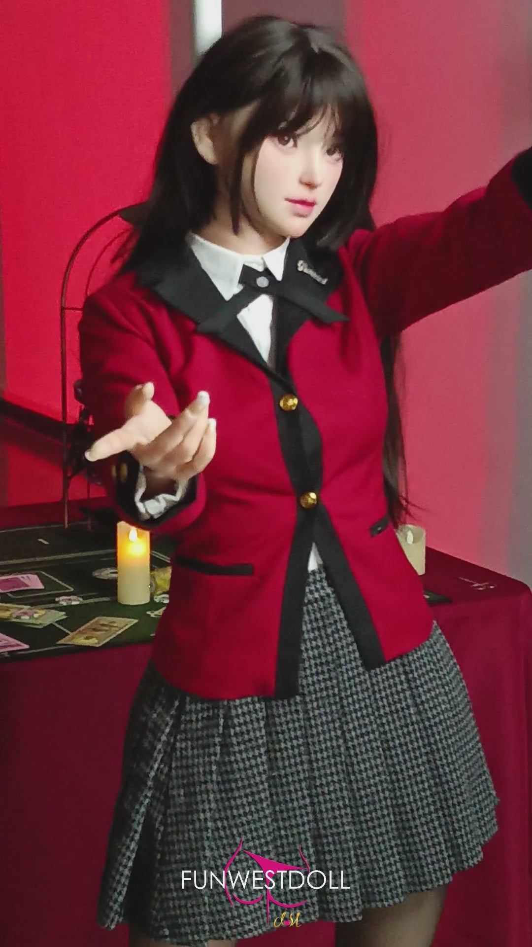 Yumeko Jabami poupée sexuelle (FunWest Doll 159cm a-t-cup # 038s Silicone)
