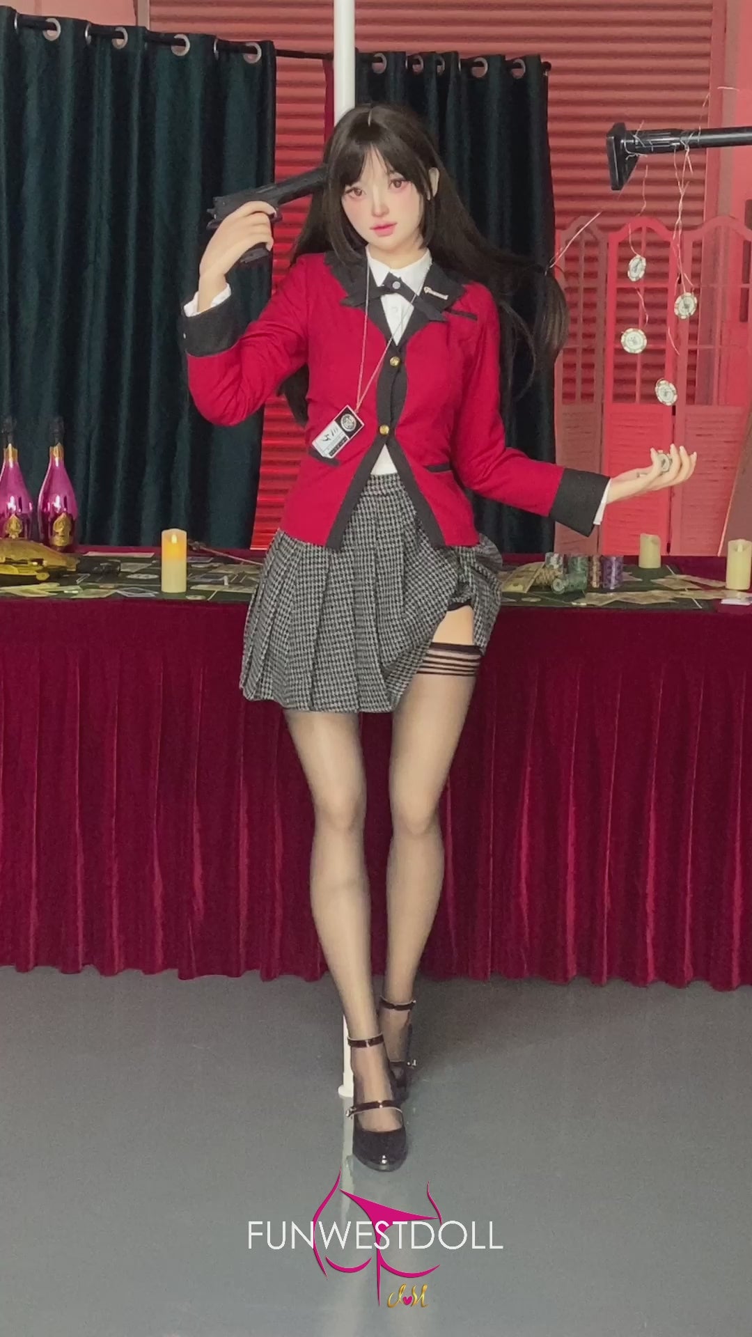 Yumeko Jabami poupée sexuelle (FunWest Doll 159cm a-t-cup # 038s Silicone)