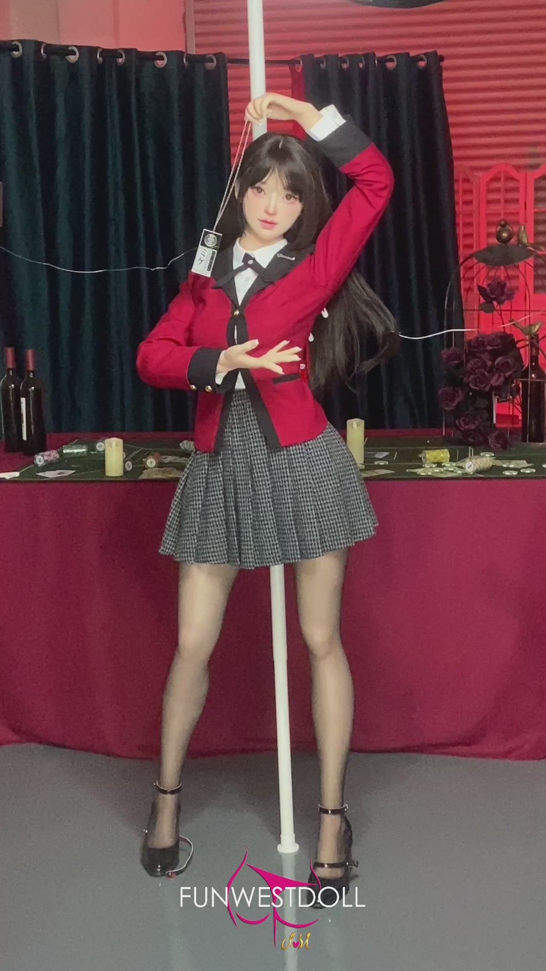 Yumeko Jabami poupée sexuelle (FunWest Doll 159cm a-t-cup # 038s Silicone)