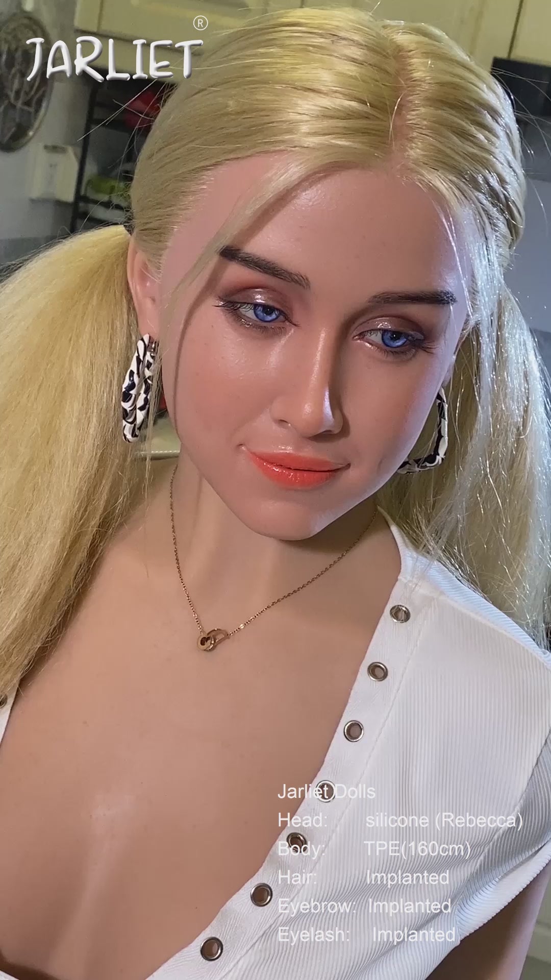 Rébecca poupée sexuelle (Jarliet Bonnet D 160 cm TPE+Silicone)