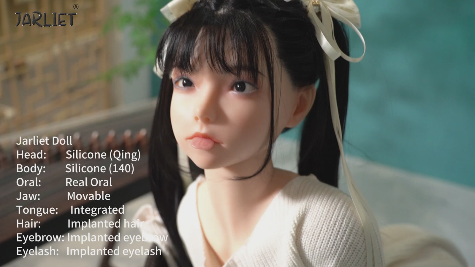 Qing-sekspop (Jarliet 140 cm C-cup siliconen)