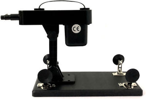 Compact and powerful sex machine with adjustable angle (with suction plugs)