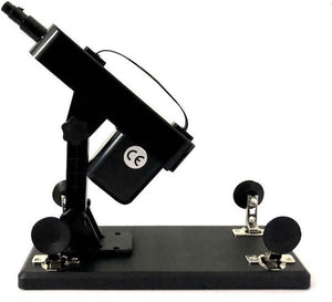 Compact and powerful sex machine with adjustable angle (with suction plugs)