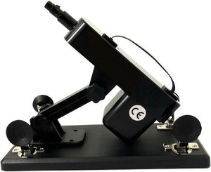 Compact and powerful sex machine with adjustable angle (with suction plugs)