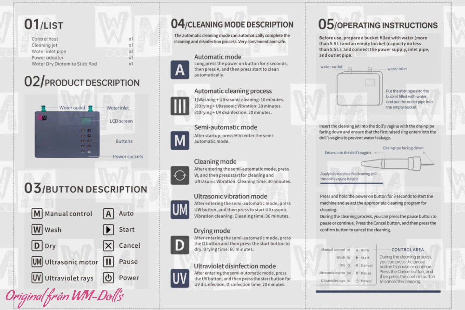 Intelligente reinigingsmachine (WM-Doll)