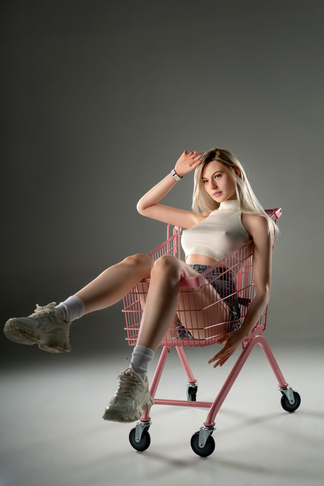 Evelina-sekspop (Zelex 175 cm E-cup GE98-1 siliconen)