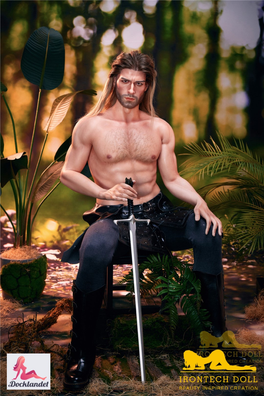 Ragnar mâle poupée sexuelle (Irontech Doll 176cm m5 silicone)